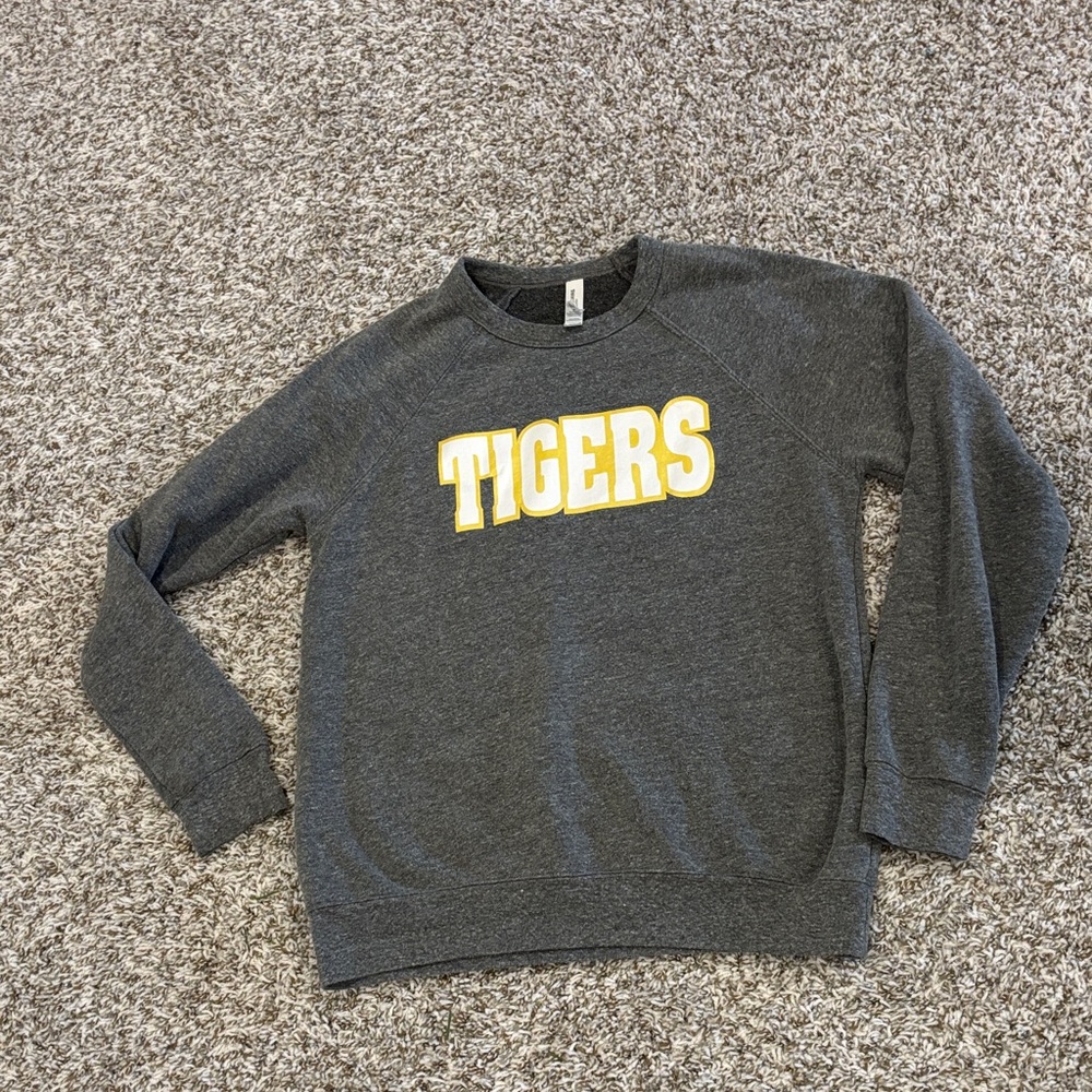 Bella Canvas Charcoal Gray Tigers Sweatshirt